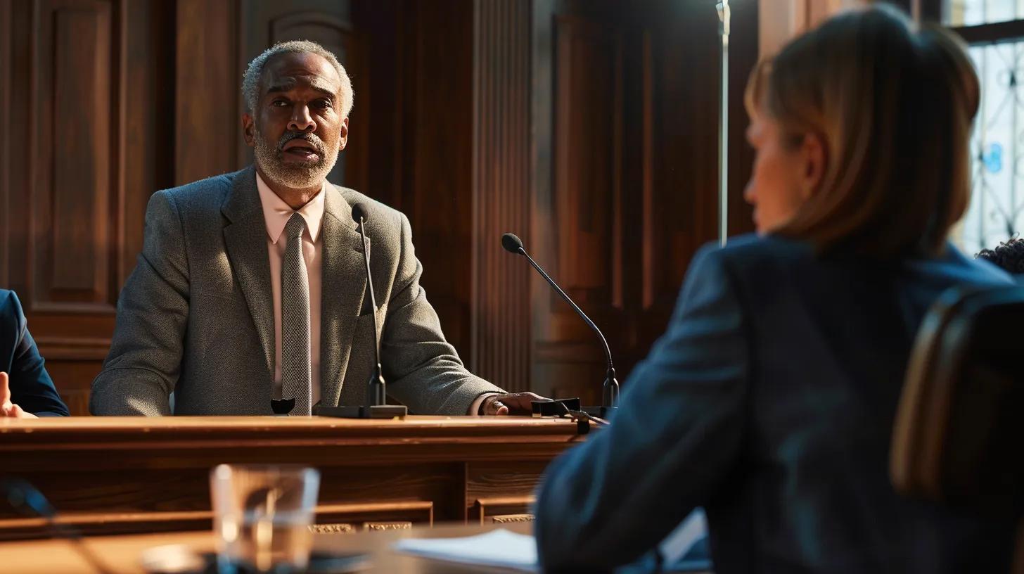 Private DUI attorney presenting a case in court with an expert witness, illustrating effective defense strategies